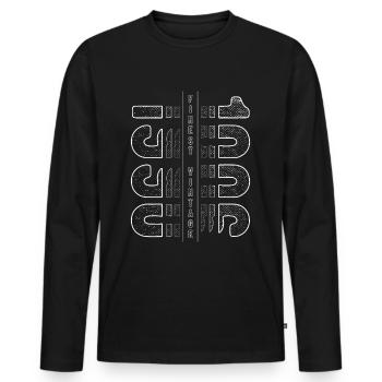 Finest Millésime 1996 Année de naissance 1996 Anniversaire - T-shirt manches longues Premium bio Homme - noir - Devant - Nico (187cm)