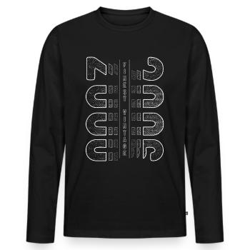 Finest Millésime 2006 Année de naissance 2006 Anniversaire - T-shirt manches longues Premium bio Homme - noir - Devant - Nico (187cm)