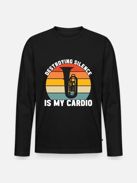 Tuba tuba player - Men's Premium Organic Long Sleeve Shirt - black