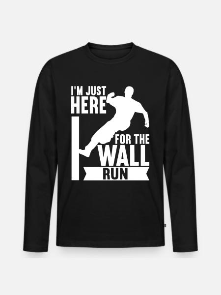 Parkour Freerunning - Men's Premium Organic Long Sleeve Shirt - black