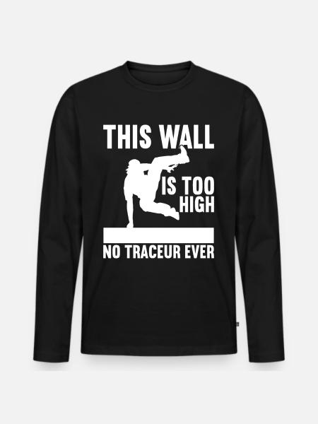 Parkour Freerunning - Men's Premium Organic Long Sleeve Shirt - black