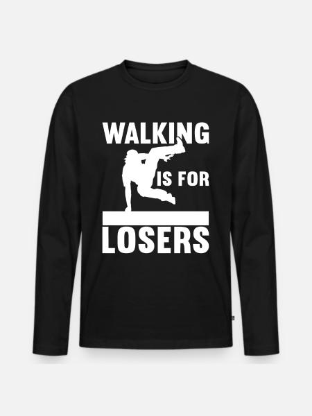 Parkour Freerunning - Men's Premium Organic Long Sleeve Shirt - black
