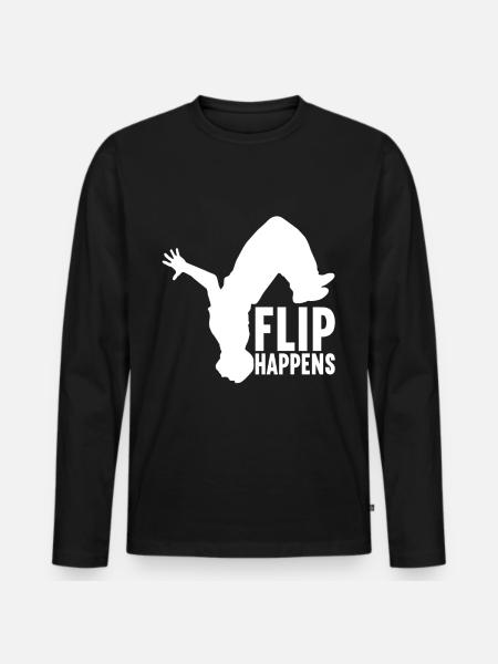 Parkour Freerunning - Men's Premium Organic Long Sleeve Shirt - black