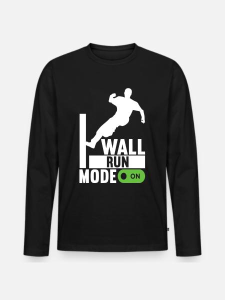Parkour Freerunning - Men's Premium Organic Long Sleeve Shirt - black
