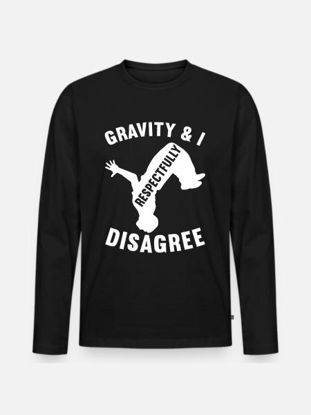 Parkour Freerunning - Men's Premium Organic Long Sleeve Shirt - black
