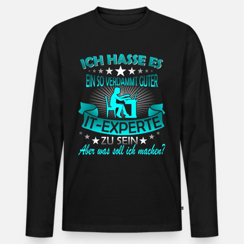 Informatiker It Experte Expert Computer Nerd Männer Premium Bio Langarmshirt