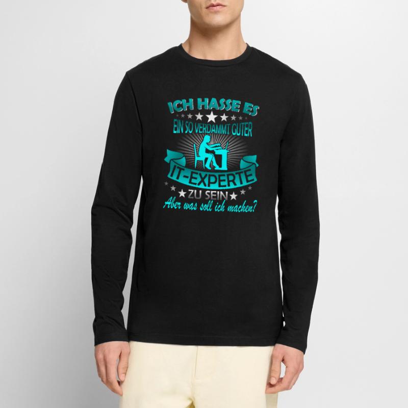Informatiker It Experte Expert Computer Nerd Männer Premium Bio Langarmshirt