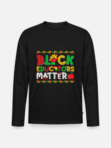 Drôle de mois africain - T-shirt manches longues Premium bio Homme - noir