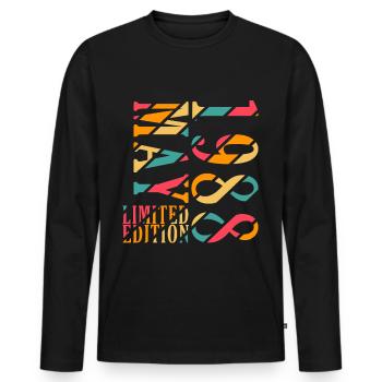 Mai 1988 Original Geburtstagsgeschenk Mai 1988 - Männer Premium Bio Langarmshirt - Schwarz - Vorne - Nico (187cm)