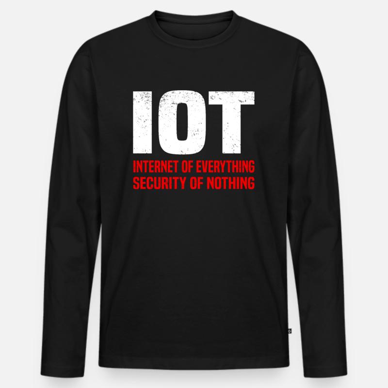Internet Des Objets IOT Programmeur Admin IT T-shirt manches longues Premium bio Homme