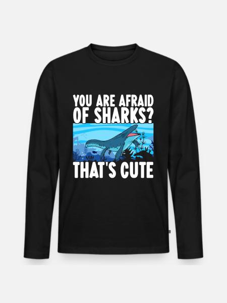 Mosasaurus Dinosaur - Men's Premium Organic Long Sleeve Shirt - black
