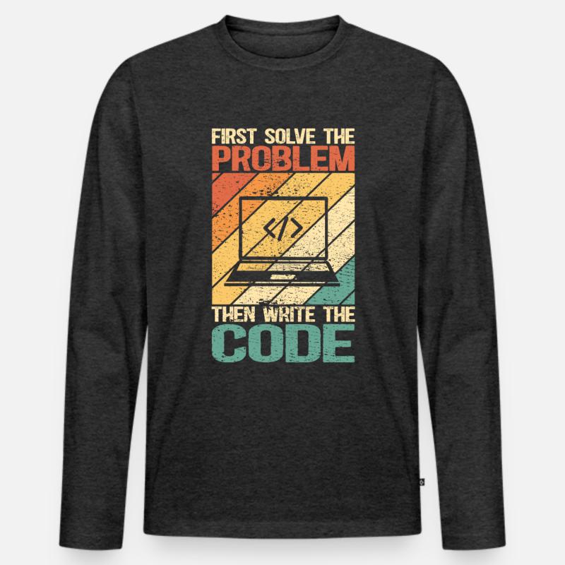 Programmierer Software-Entwickler | programmieren Männer Premium Bio Langarmshirt