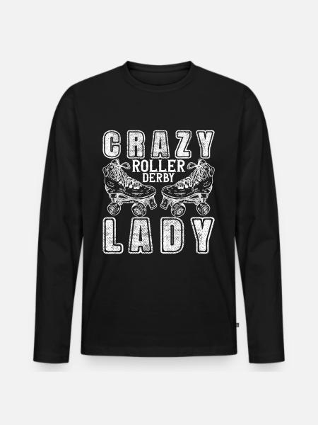 Roller derby - T-shirt manches longues Premium bio Homme - noir