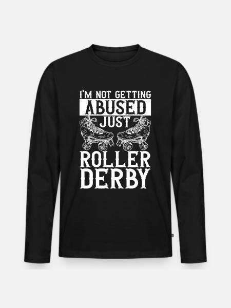 Roller derby - Men's Premium Organic Long Sleeve Shirt - black