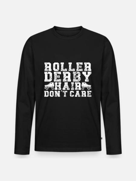Roller derby - Men's Premium Organic Long Sleeve Shirt - black