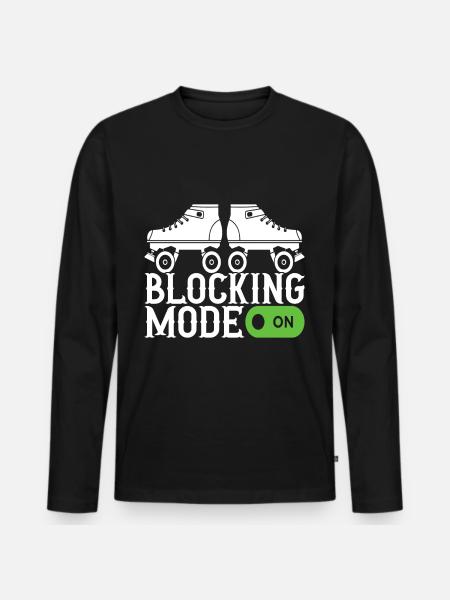 Roller derby - Men's Premium Organic Long Sleeve Shirt - black