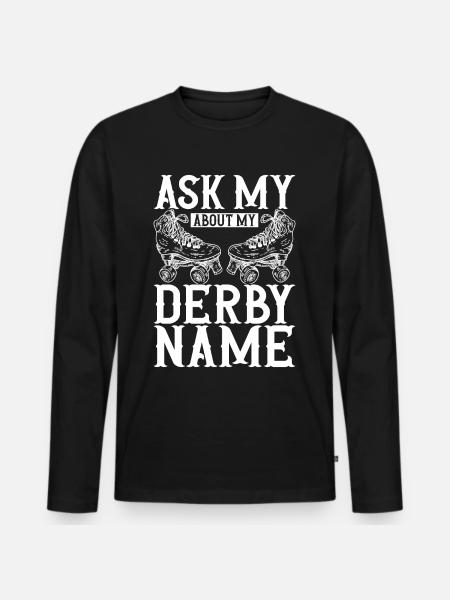 Roller derby - T-shirt manches longues Premium bio Homme - noir