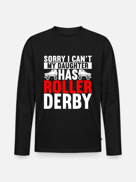 Roller derby - T-shirt manches longues Premium bio Homme - noir