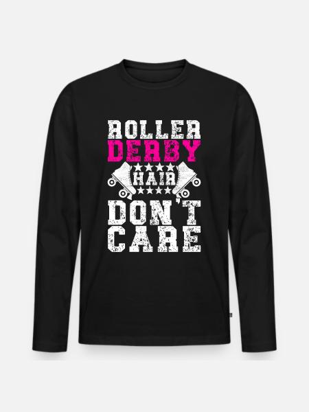 Roller derby - T-shirt manches longues Premium bio Homme - noir