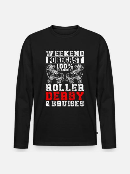 Roller derby - T-shirt manches longues Premium bio Homme - noir