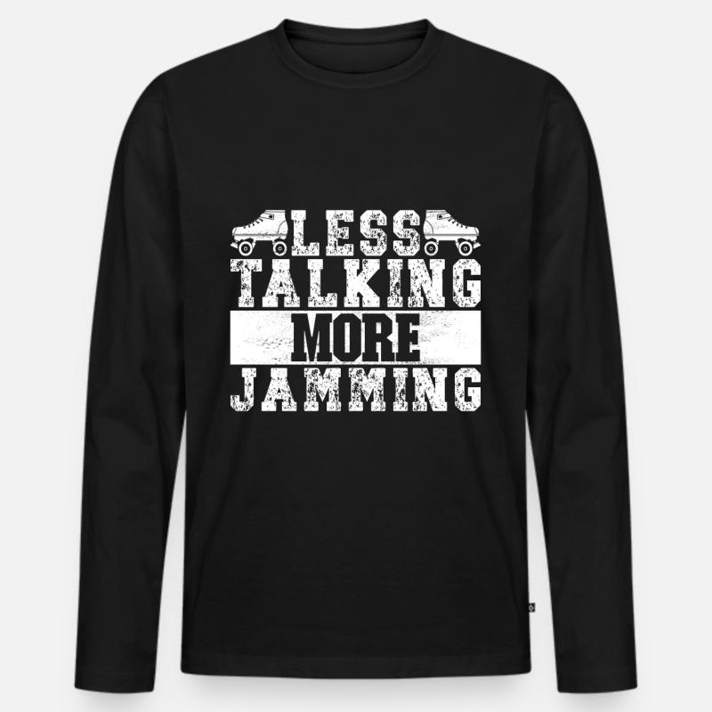 Roller Derby - Männer Premium Bio Langarmshirt - Schwarz