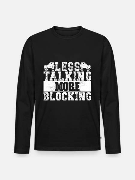 Roller derby - Men's Premium Organic Long Sleeve Shirt - black