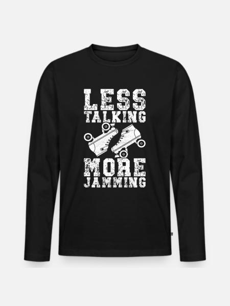 Roller derby - T-shirt manches longues Premium bio Homme - noir