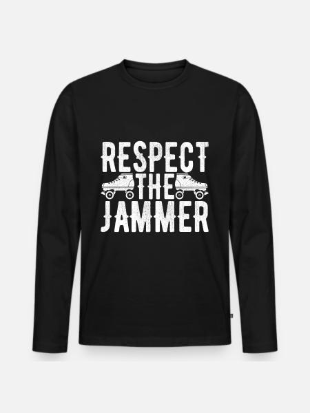 Roller derby - T-shirt manches longues Premium bio Homme - noir