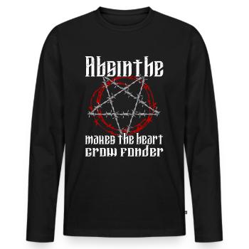 Satan Beelzebub Teufel Gothic Pentagram Mystisch - Männer Premium Bio Langarmshirt - Schwarz - Vorne - Nico (187cm)