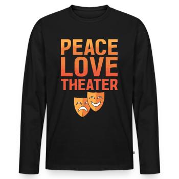 Theater Broadway Musical Liebhaber - Männer Premium Bio Langarmshirt - Schwarz - Vorne - Nico (187cm)