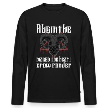 Satan Beelzebub Teufel Gothic Pentagram Mystisch - Männer Premium Bio Langarmshirt - Schwarz - Vorne - Nico (187cm)