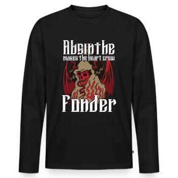 Satan Beelzebub Teufel Gothic Pentagram Mystisch - Männer Premium Bio Langarmshirt - Schwarz - Vorne - Nico (187cm)