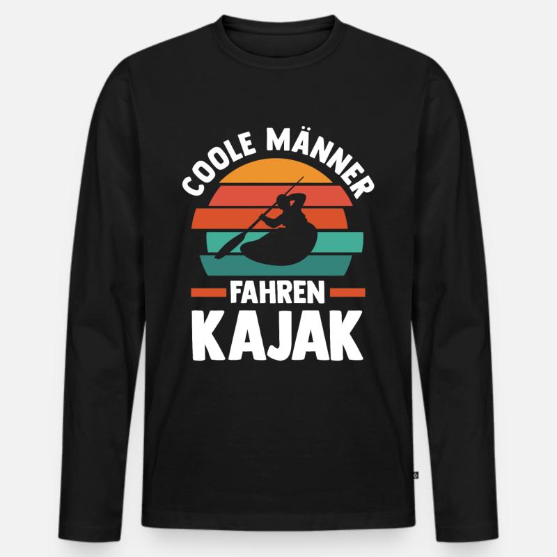 Schullehrer Lehrer - Männer Premium Bio Langarmshirt - Schwarz