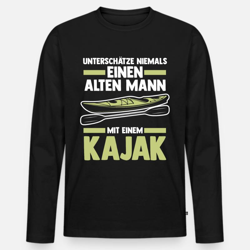 Schullehrer Lehrer - Männer Premium Bio Langarmshirt - Schwarz