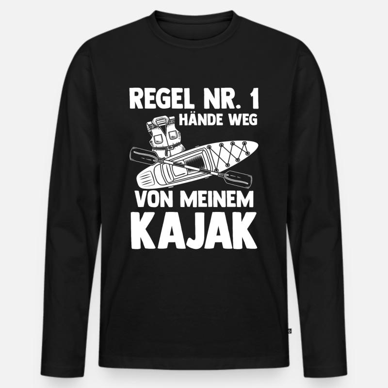 Schullehrer Lehrer - Männer Premium Bio Langarmshirt - Schwarz
