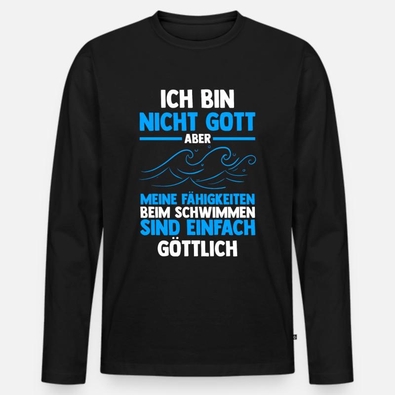 Schullehrer Lehrer - Männer Premium Bio Langarmshirt - Schwarz