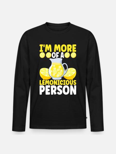 Lemonade Lemonade stand - Men's Premium Organic Long Sleeve Shirt - black