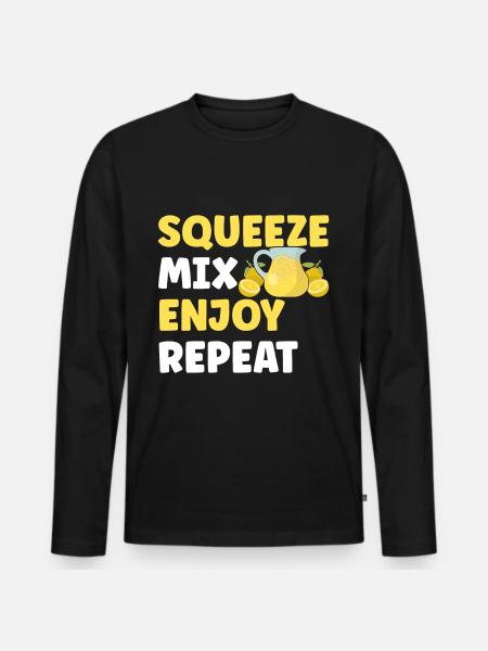 Lemonade Lemonade stand - Men's Premium Organic Long Sleeve Shirt - black