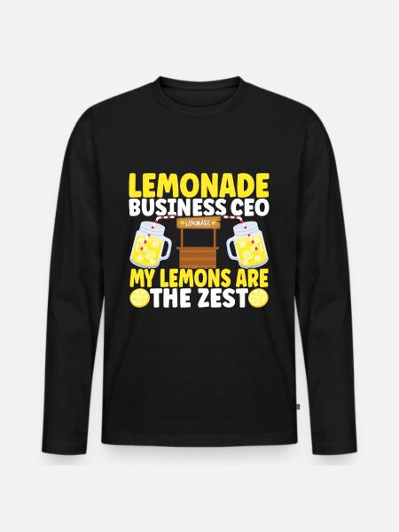 Lemonade Lemonade stand - Men's Premium Organic Long Sleeve Shirt - black