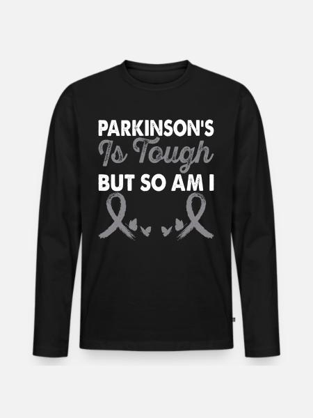 Parkinson's disease is harsh month of the - Men's Premium Organic Long Sleeve Shirt - black