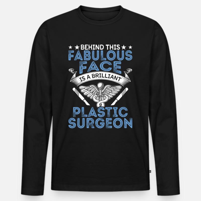 Brillanter Plastischer Chirurg Chirurgischer - Männer Premium Bio Langarmshirt - Schwarz