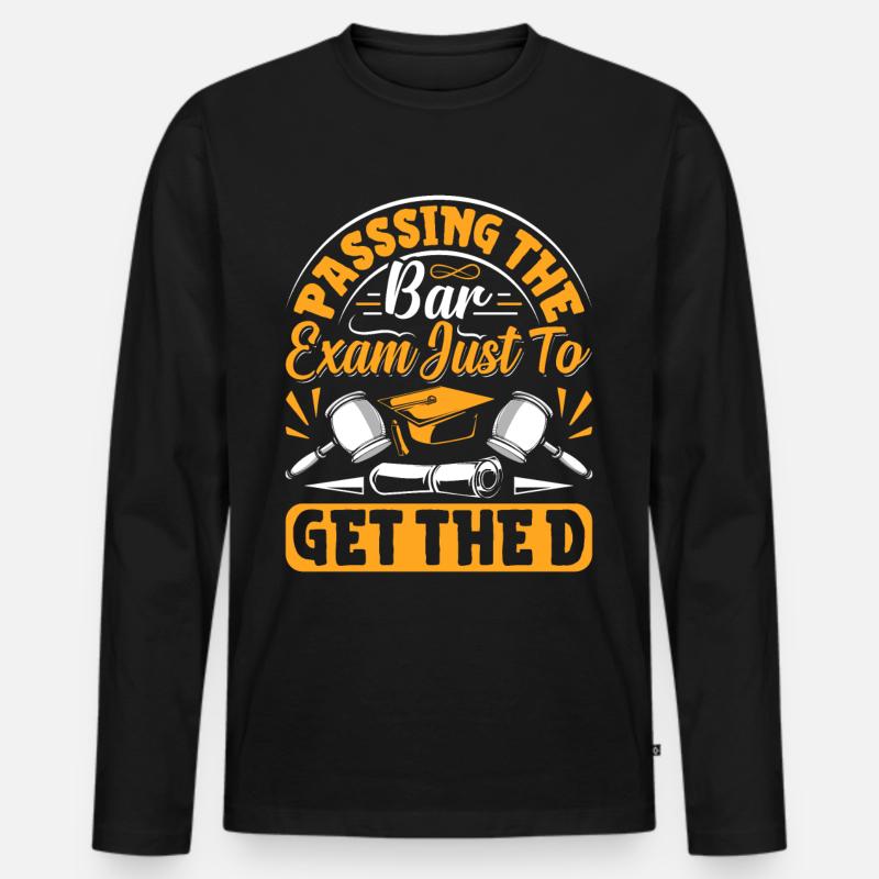 Doctorate Degree great - Männer Premium Bio Langarmshirt - Schwarz
