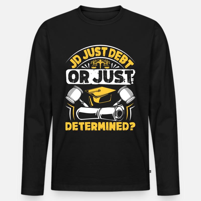 Doctorate Degree great - Männer Premium Bio Langarmshirt - Schwarz