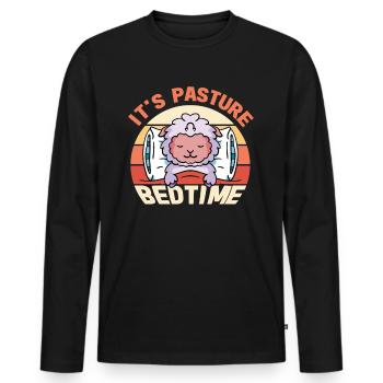 Farmer Farmer Lamb Farmer Sleep Country Egg Sheep - Men's Premium Organic Long Sleeve Shirt - black - Front - Nico (187cm)