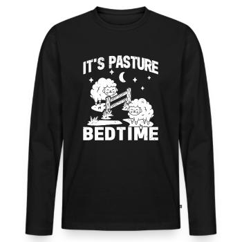 Farmer Farmer Lamb Farmer Sleep Country Egg Sheep - Men's Premium Organic Long Sleeve Shirt - black - Front - Nico (187cm)