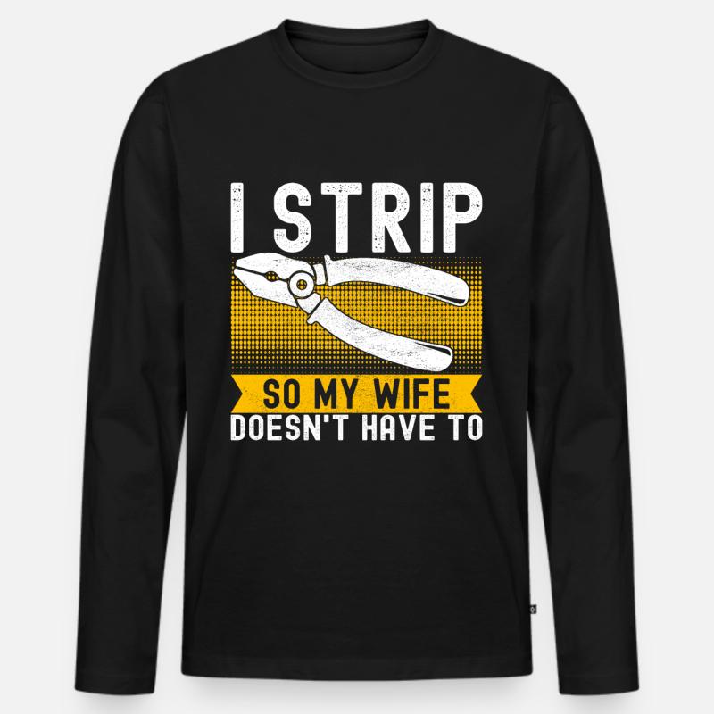 Elektriker Elektroniker - Männer Premium Bio Langarmshirt - Schwarz