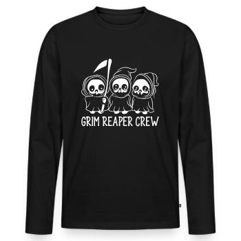 L’équipage de Grim Reaper - T-shirt manches longues Premium bio Homme - noir - Devant - Nico (187cm)