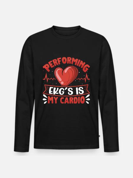 Nursing Assistent Design - Männer Premium Bio Langarmshirt - Schwarz