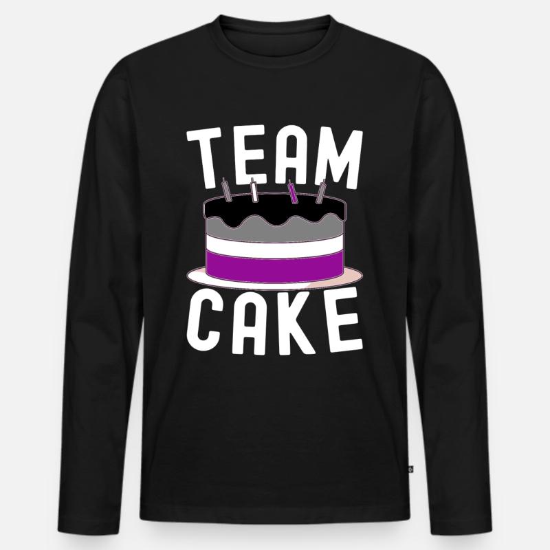 Asexuel Ace - Männer Premium Bio Langarmshirt - Schwarz