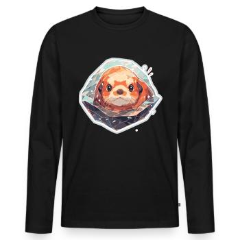 Otter Sea Otter Otter Otter Breeding Animals - Men's Premium Organic Long Sleeve Shirt - black - Front - Nico (187cm)